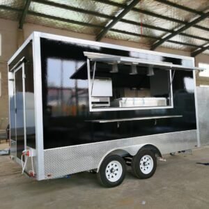 Square Fibre Glass food trailers nz