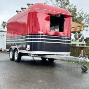 Hot Sale Red Food Trailer Street Mobile Restaurant Fast Food Truck Small Food Trailer for New Zealand Selling Pizza